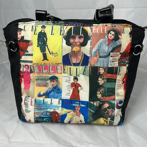 ELLE GOURMET Insulated Lunch Bag 2 Zippered Compartments Large Capacity Glam - Picture 5 of 14